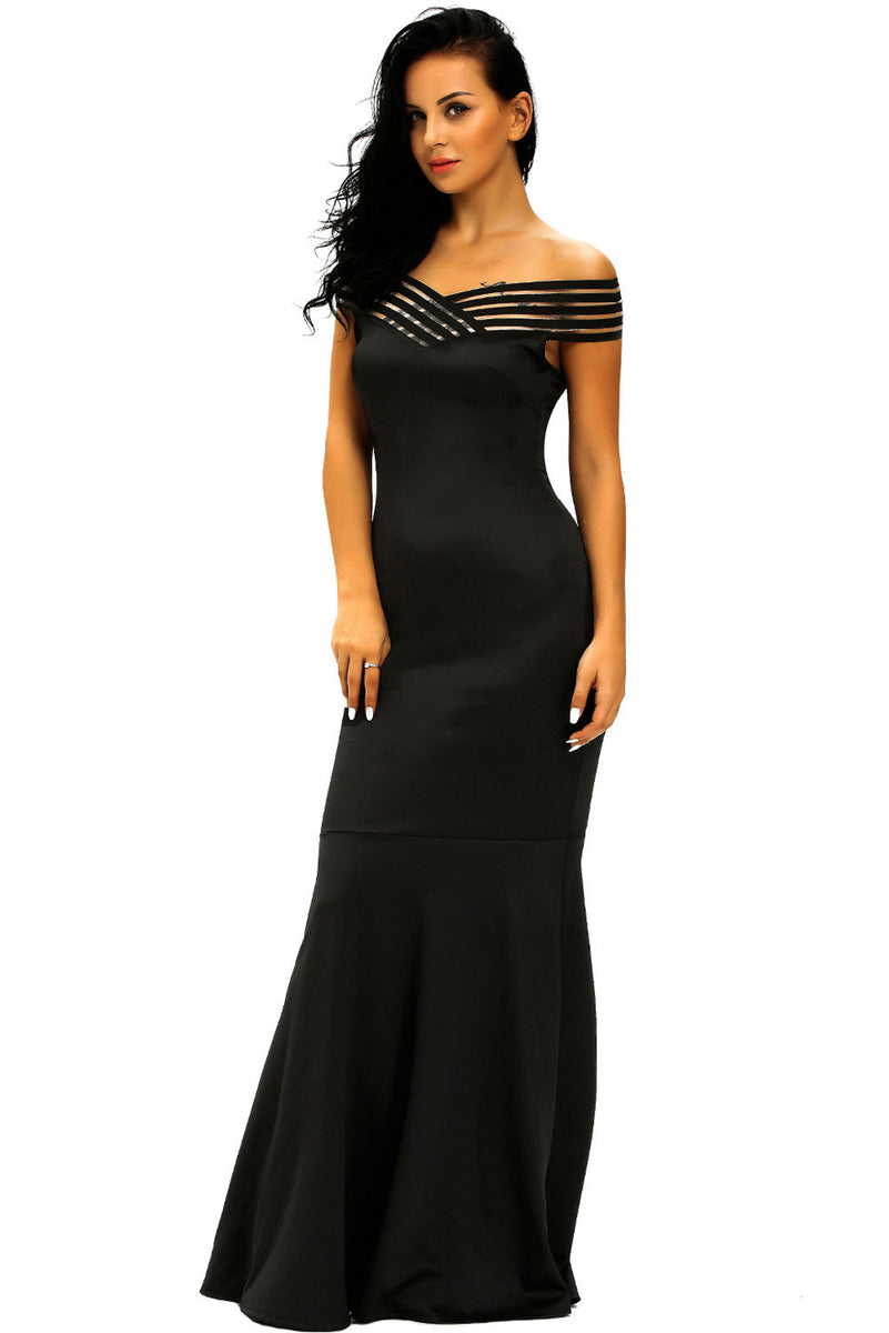 Buy Black Fishtail Cheeky Long Mermaid Dress - Boldgal.com