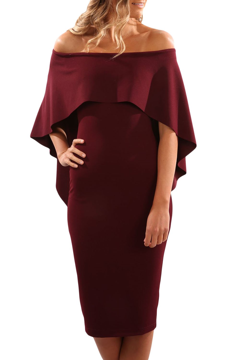 Batwing off the shoulder dress best sale